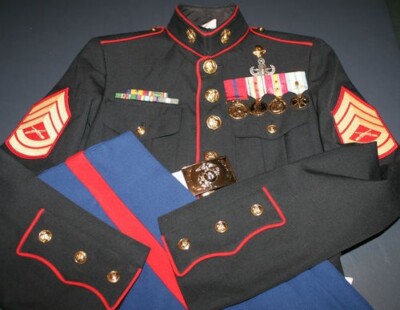 used marine corps dress blues for sale Original U.S. WWI Army Officer Engineer Named Painted Trunk Grouping –  International Military Antiques