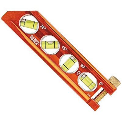Torpedo-Wasserwaage, magnetisch, 4 Fläschchen zum Rohrbiegen & mehr mit V-Nut &