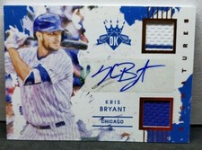 KRIS BRYANT 2016 PANINI DIAMOND KINGS DK AUTO JERSEY CUBS #'d 1/10 SSP!