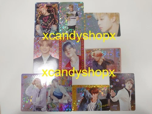KPOP BTS Hong Kong ¡SÍ! Tarjeta coleccionable oficial flash glitter Jimin 10 piezas