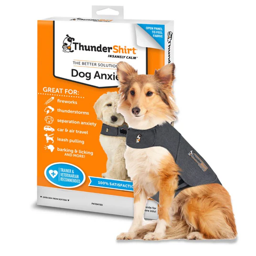 Thundershirt Stress & Anxiety Relief Coat For Dogs XS in Solid Grey eBay
