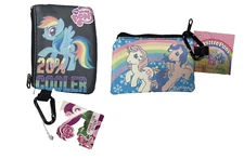 PAIR OF My Little Pony Rainbow Dash Coin Purse / Wallet w Key Ring