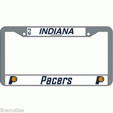INDIANA PACERS TEAM LOGO NBA BASKETBALL CHROME LICENSE PLATE FRAME MADE IN USA