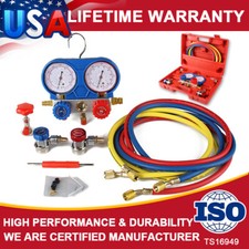 Ac Ac Manifold Gauge Set For Car Test Kit Manometer Gauge System Refrigeration