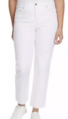 Jean Droit Femme Apt. 9 Blanc Taille 12 - Neuf Avec étiquettes - Coupe Classique