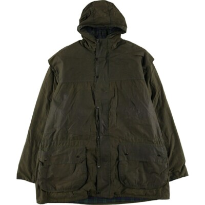 Barbour DURHAM Waxed Cotton Hood Oiled Jacket Blouson Men C