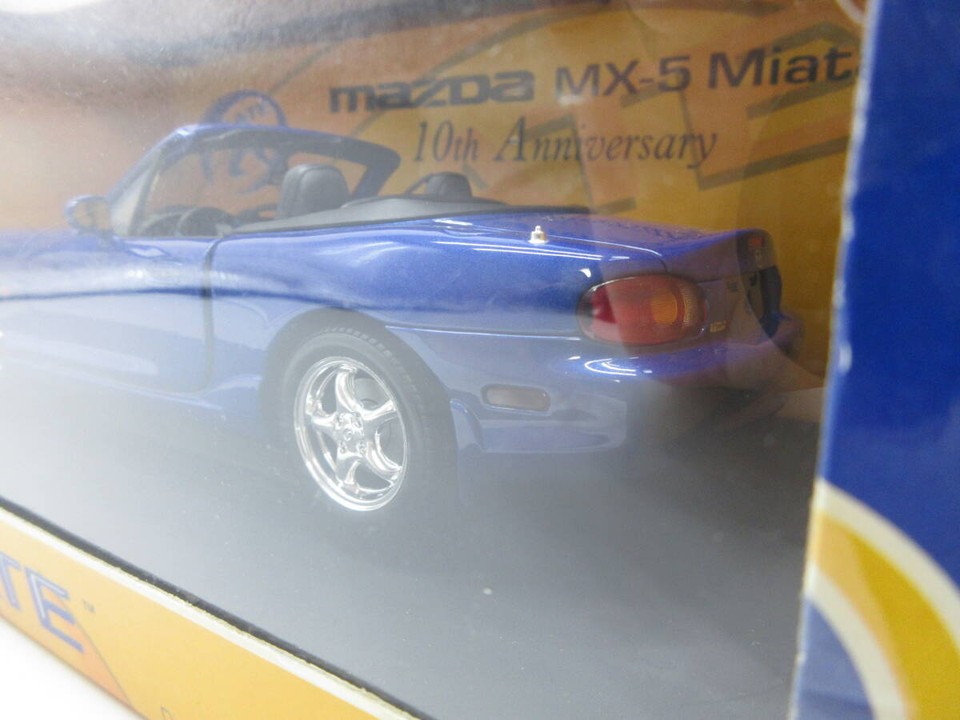 1/18 Gate Mazda Mx-5 Miata 10Th Anniversary Metallic Blue Mx5 Roadster