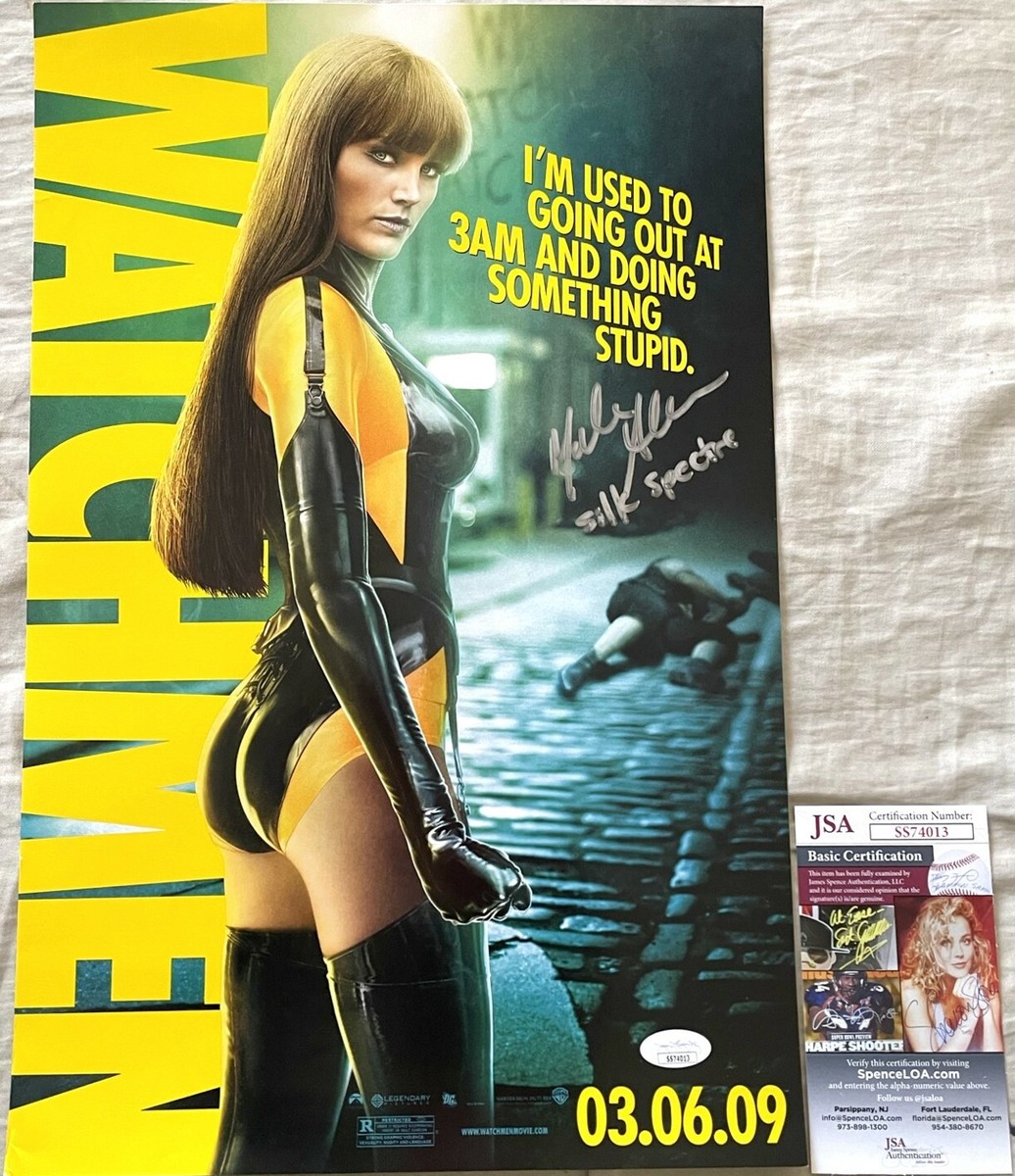 Malin Akerman signed autograph Watchmen movie poster inscribed