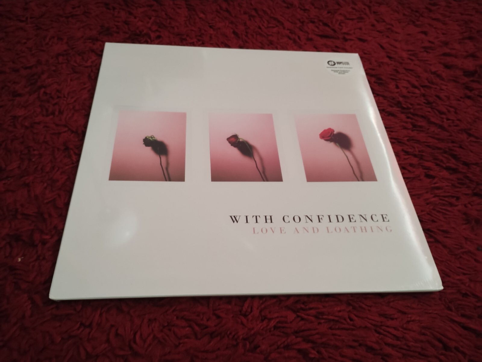 WITH CONFIDENCE - Love And Loathing - Vinyl LP *NEW & SEALED* *Pink/Black Smash*