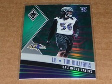 2017 Panini Phoenix TIM WILLIAMS GREEN PARALLEL ROOKIE RAVENS /25 S1659