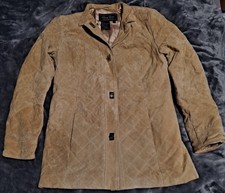 Jerry Lewis, Classic Luxuries, Tan Suede, Jacket Size S