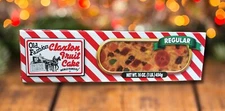 Claxton Fruit Cake 1 Lb. REGULAR - Packed in Gift Carton - FREE SHIPPING