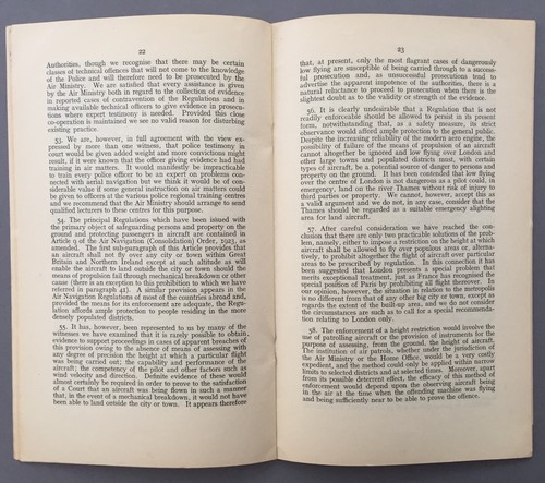 AIR MINISTRY REPORT ON THE COMMITTEE ON CONTROL OF FLYING 1939 - Picture 5 of 7