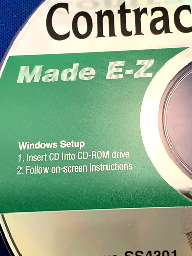 CONTRACTORS FORMS MADE E-Z V2.0 - 2001 CD-ROM SOFTWARE WINDOWS - Picture 4 of 9