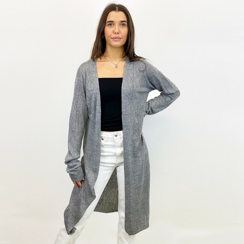 Ex Yessica Womens Grey Fleck Pointelle 