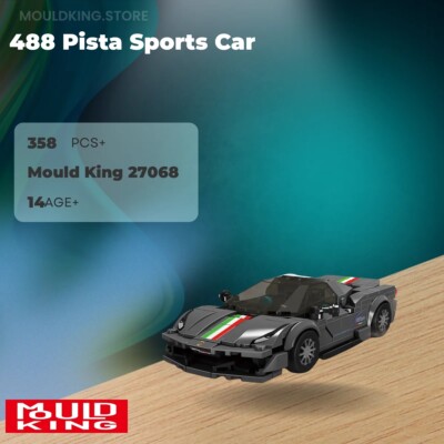 Mould King 27068 488 Pista Sportwagen mit 358 Teilen