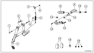 Kawasaki ZZR1400 ZX-14R 2016-2020 Main Centre Stand OEM 999940751