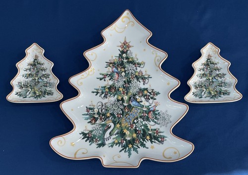 Williams Sonoma Twas La Noche Antes de Navidad Figura Árbol Plato + Juego de Platos - Imagen 2 de 5