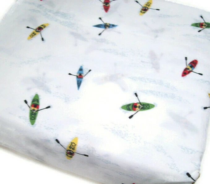 Eddie Bauer Home Cotton Kayaker Rowing Kayak Sports Queen Sheet Set New - Image 4 of 4