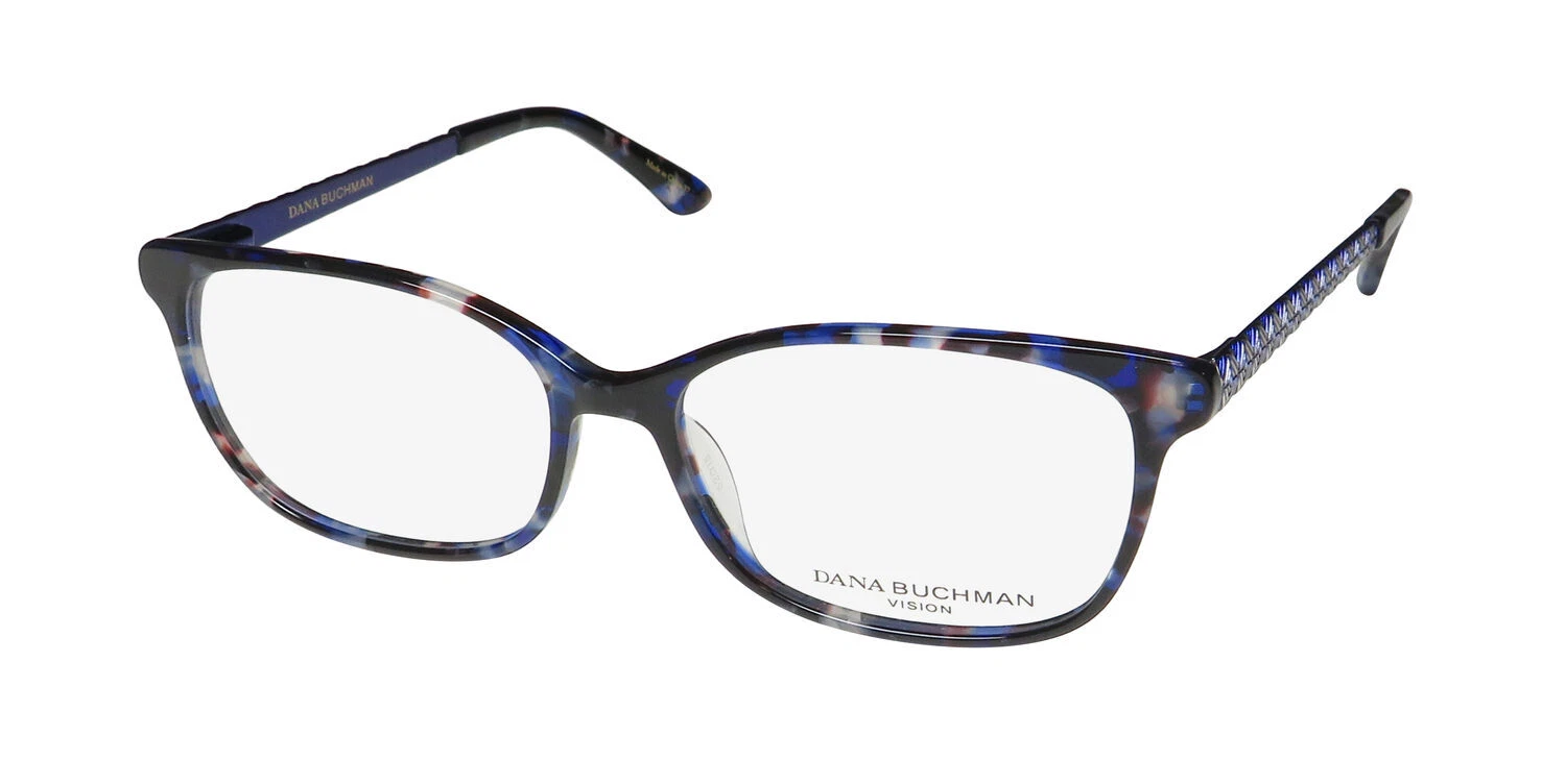 NEW DANA BUCHMAN EVERLY EYEWEAR 55 15 143 WOMENS DESIGNER SA FULL RIM BLUE