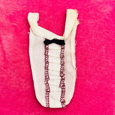 VINTAGE BARBIE KEN THE NIGHT SCENE DICKEY #1496 White Tuxedo Roll Tie Top Shirt