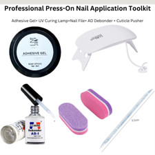 Press-On Cure  Removal Nail Kit: Professional UV Gel Toolkit