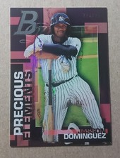 2020 Bowman Platinum Precious Elements Purple Jasson Dominguez /250 Yankees
