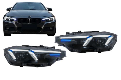 Phares DEL pour BMW 3 F30 F31 11-15 mise à niveau vers G20 2024 design pour halogène - Photo 1/12