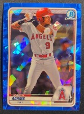 Jordyn Adams 2020 Bowman Chrome Sapphire RC Rookie Prospect Base ANGELS 9