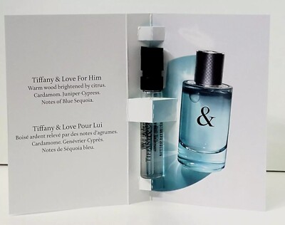 3x Tiffany Co & love For Him Eau de Toilette EDT Sample Spray Vial