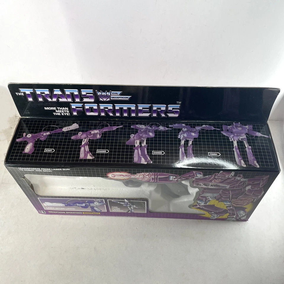 Transformers G1 Shockwave Shockblast Decepticon Figura Transformadora Juguete CAJA NUEVA Foto 2 de 4