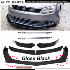 Front Bumper Spoiler Lip Splitter Gloss Black For Vw Scirocco R-line Body Kits Front Bumper Spoiler Lip Splitter Gloss Black For Vw Scirocco R-line Body Kits