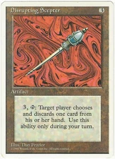 MTG Disrupting Scepter 4th Fourth Edition Rare LP
