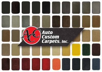 ACC Carpet Floor Mat Color Samples (2''x1'')