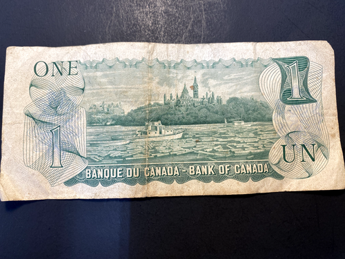 1973 BANCONOTA 1 DOLLARO BANCA DEL CANADA AAR2911798 ELISABETTA II **SPEDIZIONE GRATUITA** - Foto 2 di 2