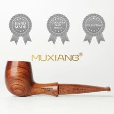 MUXIANG Handmade Tobacco Pipes Wooden Smoking Pipe Stand with 3mm Filter