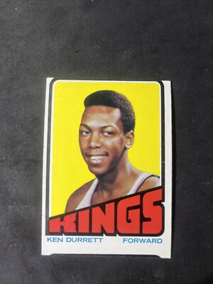 1972-73 Topps Basketball   #134 Ken Durrett ODDBALL MISCUT   NM 