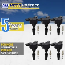 OEM 6x Ignition Coil & Spark Plug for Chevrolet Colorado GMC Cadillac 12666339