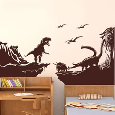 Jurassic Dinosaur Wall Decal. Dino World for Kid's Playroom Decor. #GFoster170