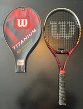 Wilson Titanium Soft Shock Tennis Racquet Graphite 4 1/2 L4 Grip With Case