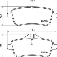 Brembo BremsbeläGe Bremsbelegsatz Hinten FüR Mercedes-Benz GLE Coupe