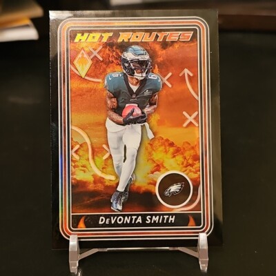 2023 Panini Phoenix Hot Routes  DeVonta Smith #6/10 JERSEY MATCH SP 🔥 