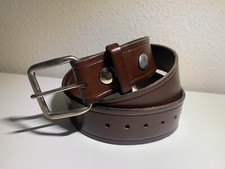 Men's Heavy Duty Leather Work Belts Amish Made 1 1/2" Wide 34" Waist