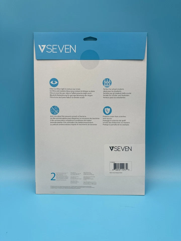 V7 Anti Blue Light Screen Protector 15.6" 2 pack PS156W9AB NEW ✅❤️️✅❤️️ SEALED - Image 2 of 3
