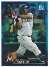 2016 Bowman Chrome JOSH NAYLOR Prospect Refractor BLUE #022/150