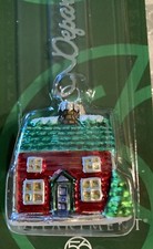 Dept 56 Village Mercury Glass House Village Express Ornament NIB   