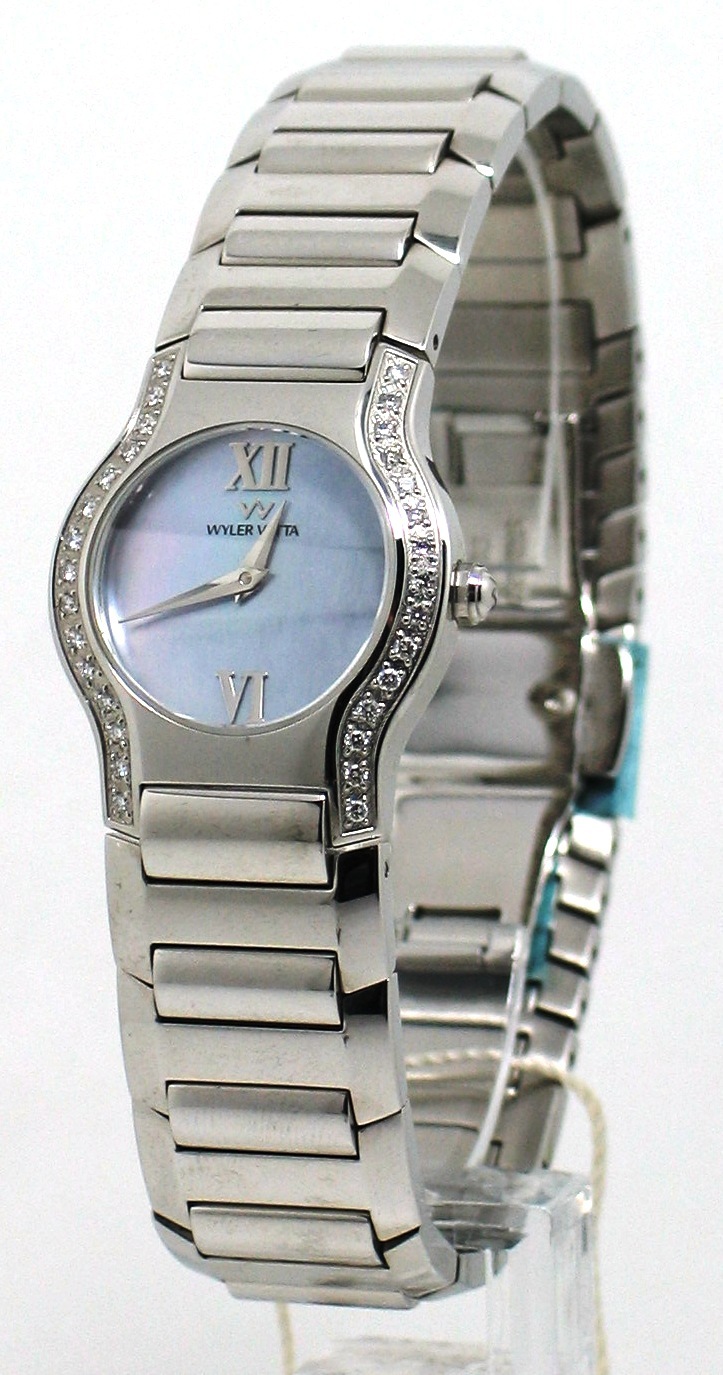 Orologio WYLER VETTA Lady acciaio e diamanti ct 0,21 Ref. 8119280072