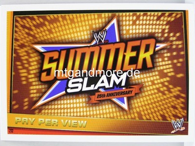 Slam Attax Rebellion - #212  Summer Slam - Pay Per View