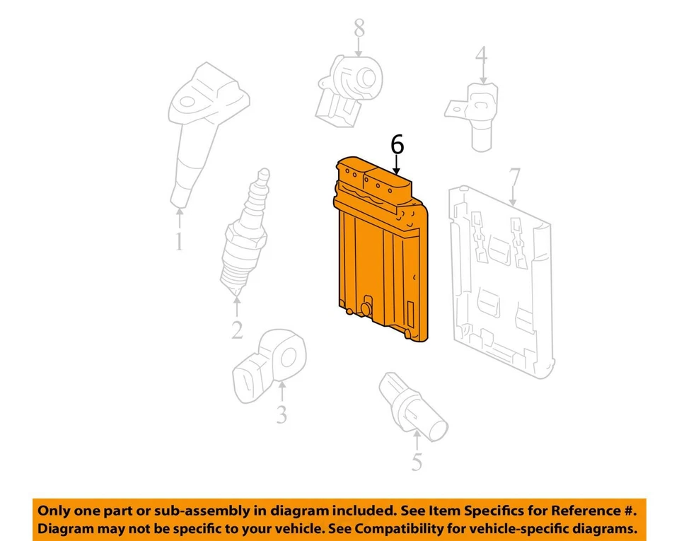 Engine ECM Electronic Control Module Behind Fan Shroud Fits 10-11 ACADIA - Imagem 4 de 4