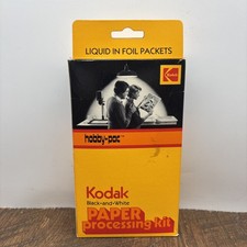 Vintage kodak black and white film paper processing kit